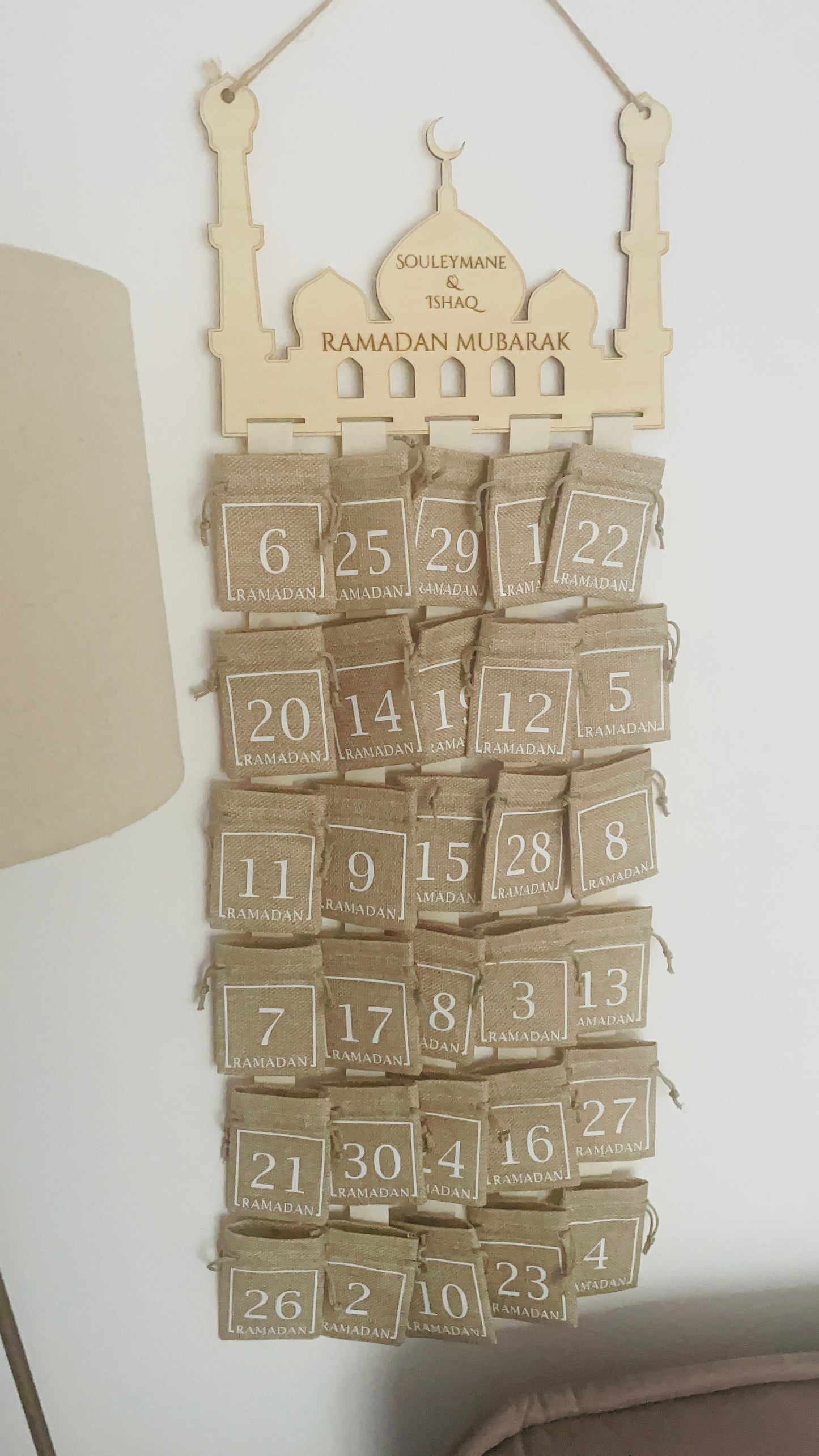 Calendrier Ramadan 30 jours