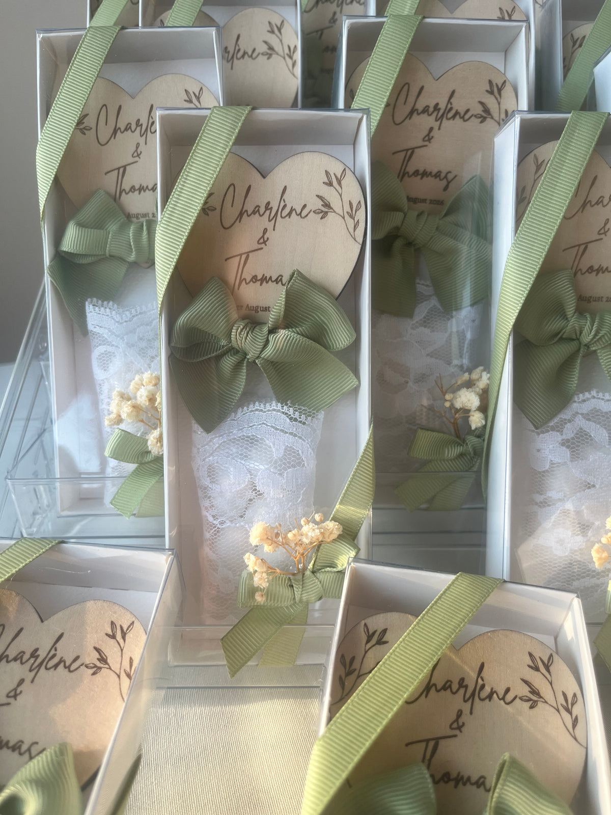 Aimant cœur personnalisé – Cadeau invité mariage
