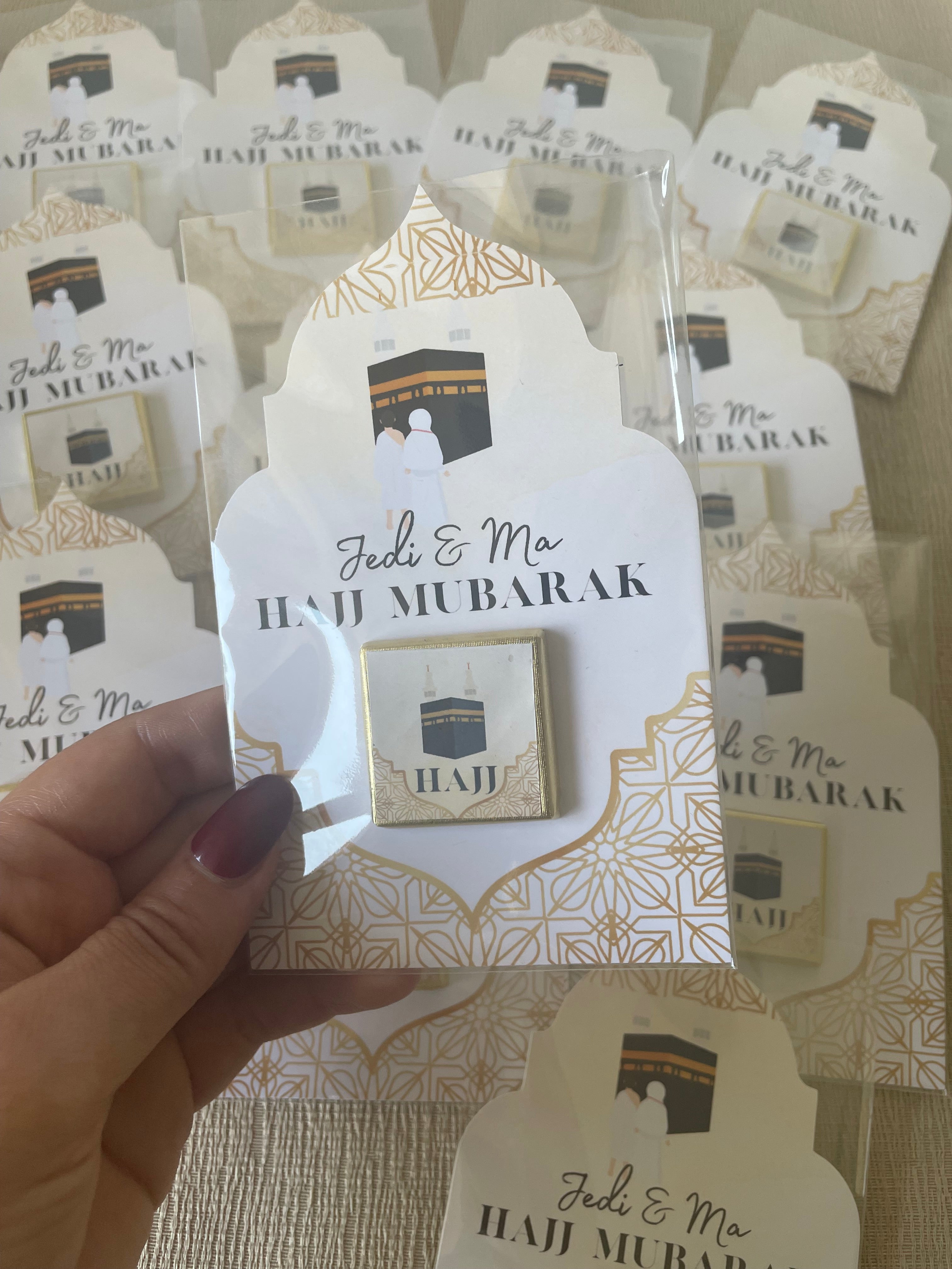 Carte chocolat Omra / Hajj
