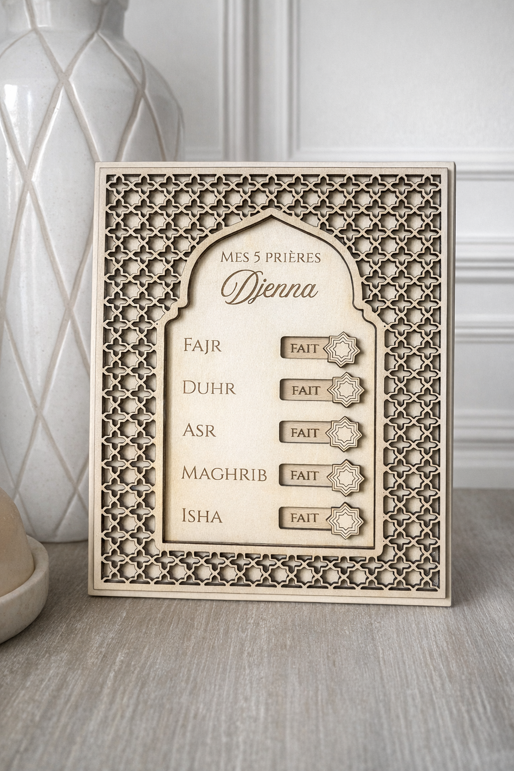 Tableau Mes 5 Prières