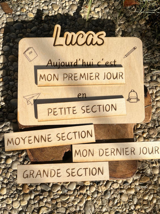 Pancarte rentrée scolaire