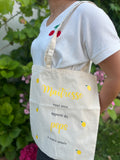 Tote Bag Maîtresse Personnalisé – Modèle Cerise ou Citron 🍒🍋
