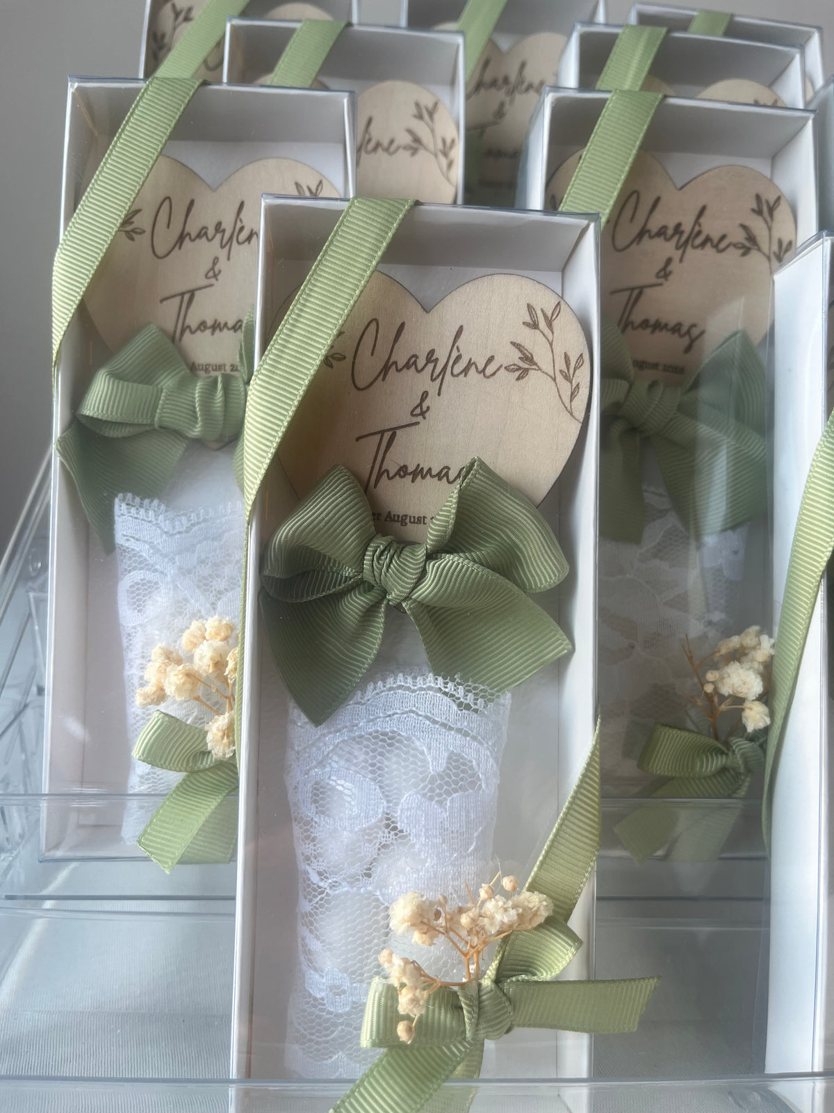 Aimant cœur personnalisé – Cadeau invité mariage