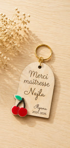 Porte-clé personnalisé “Merci Maîtresse”