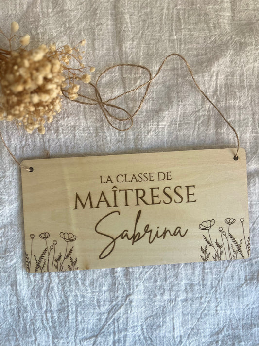 Plaque personnalisée